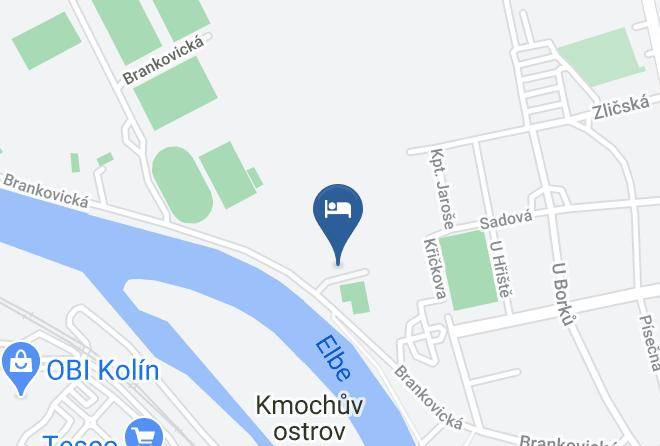 Kolin - Ubytovna Borky Maps