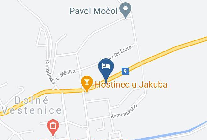 Prievidza - Ubytovna Dolne Vestenice Maps