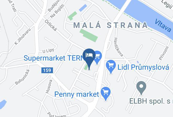 Ceske Budejovice - Ubytovna Funstar Maps