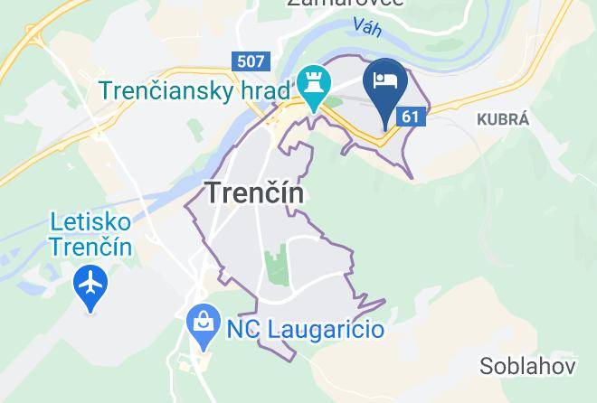 Trencin - Ubytovna Kika Maps