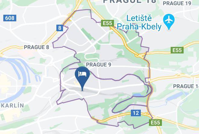Prague - Ubytovna Novovysocanska Maps