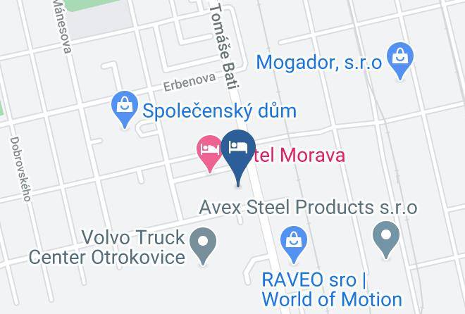 Otrokovice - Ubytovna Oaza Maps
