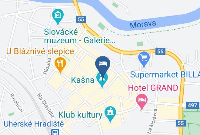 Uherske Hradiste - Ubytovna U Kasny Maps
