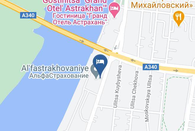 Astrakhan - Udacha Baza Otdykha Maps