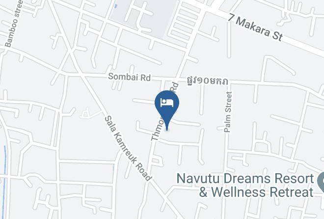 Udaya Residence Map - Siem Reap - Siem Reab Town