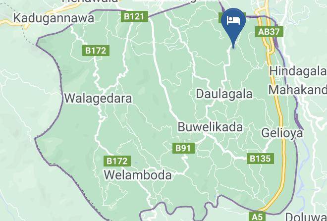 Kandy - Udugoda Estate Bugalow Maps