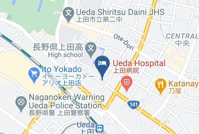 Ueda City - Komoro Royal Hotel Maps