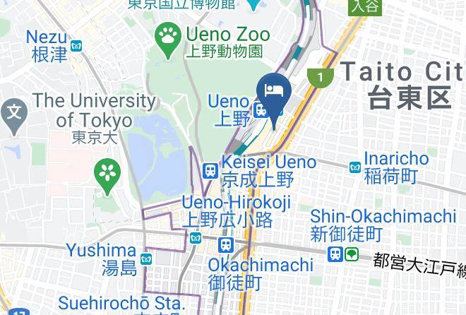 Taito Ward - Sauna Hokuo Maps