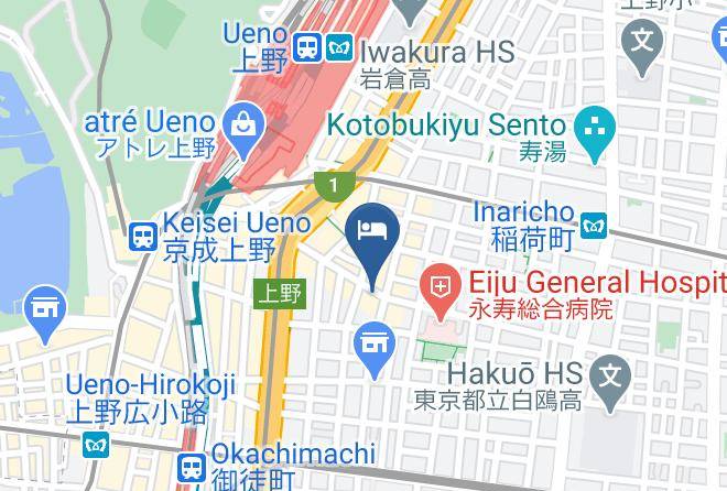 Taito Ward - Ueno Terminal Hotel Maps