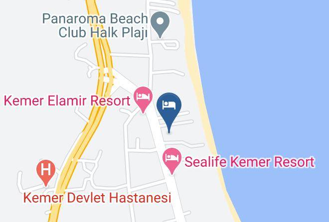 Kemer - Ugur Otel Beach Maps