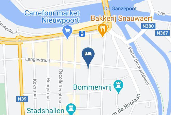 West Flanders - Uitgaanslapen Bed And Breakfast Nieuwpoort Maps