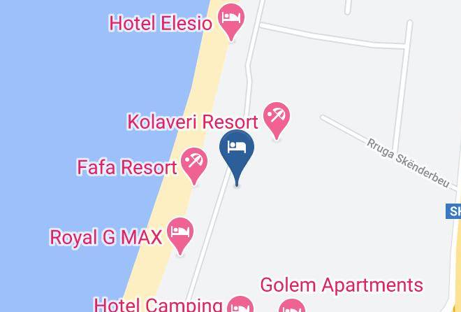 Kavaje - Ujvara Hotel Maps