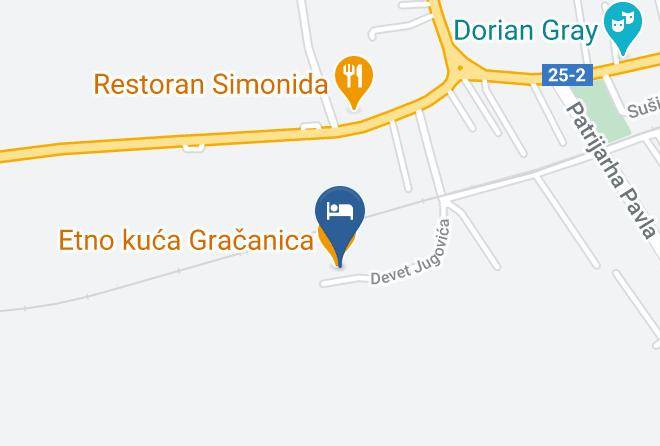 Gracanica - Ulpiana Hotel Gracanica Maps