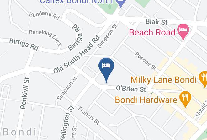 Ultimate Apartments Bondi Beach Map - New South Wales - Waverley