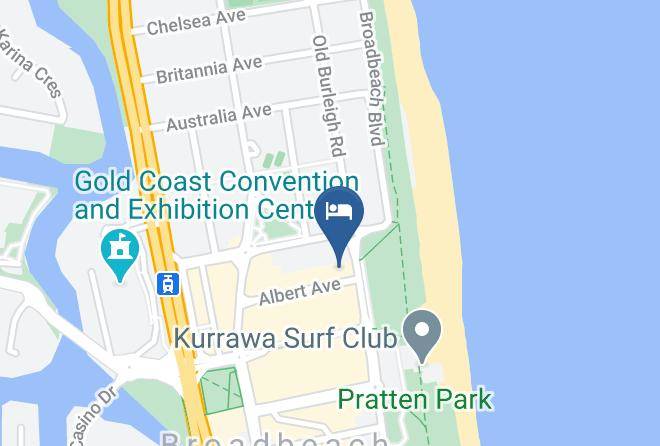 Gold Coast - Ultiqa Beach Haven On Broadbeach Maps