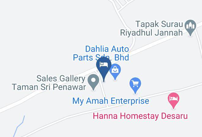 Uluv Homestay Map - Johore - Kota Tinggi District