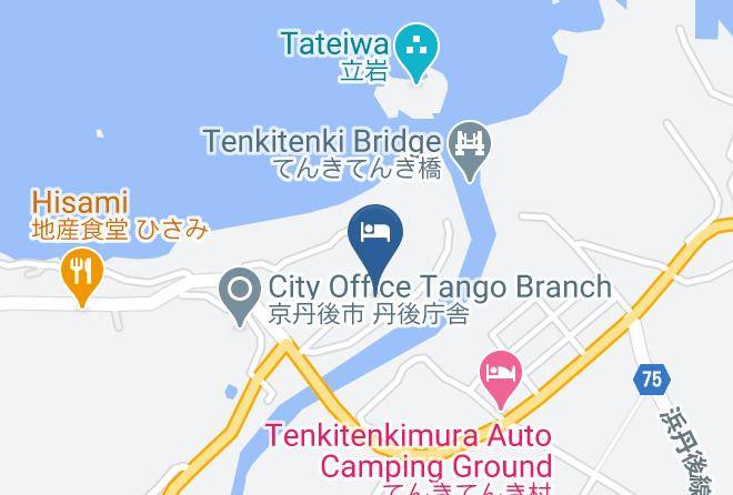 Kyotango City - Umashiyado Totoya Ryokan Maps
