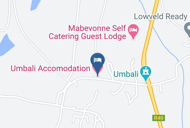 Mbombela - Umbali Accomodation Maps