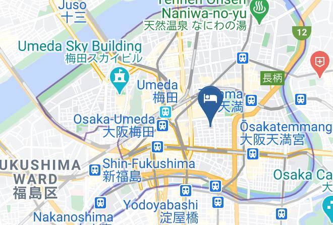 Osaka City Kita Ward - Umeda Plaza Hotel Maps