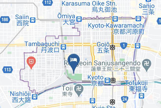 Kyoto City Shimogyo Ward - Umekoji Potel Kyoto Maps