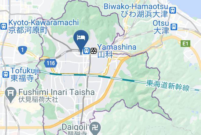 Kyoto City Yamashina Ward - Umenotoan Sanjo Misasagi Maps