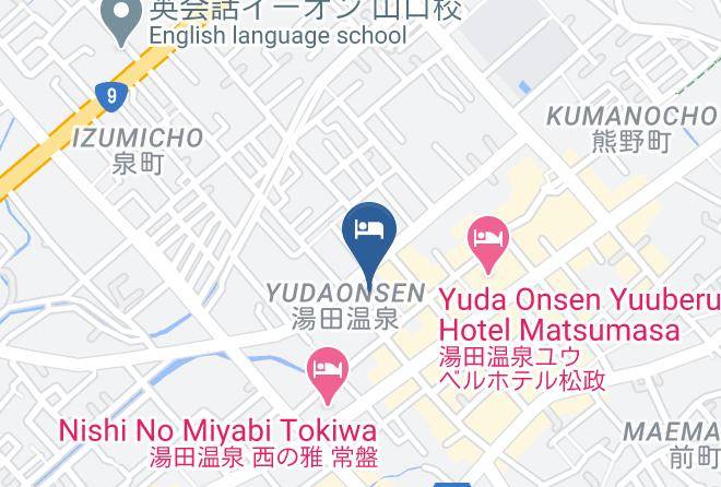 Yamaguchi City - Umenoya Spa And Restaurant Maps