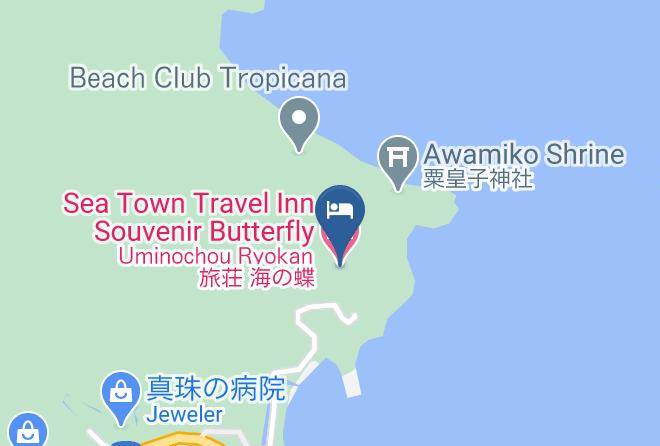 Ise City - Sea Town Travel Inn Souvenir Butterfly Maps