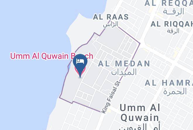 Umm Al Quwain Beach Hotel Map