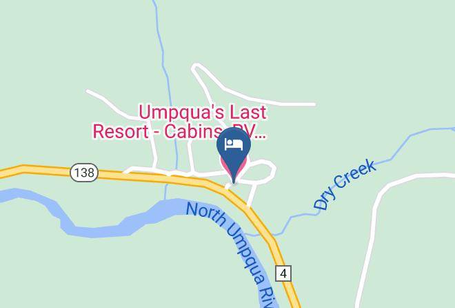 Douglas - Umpqua's Last Resort Cabins Rv Park And Glamping Maps