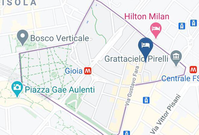 Milan - Unahotels Century Milano Maps
