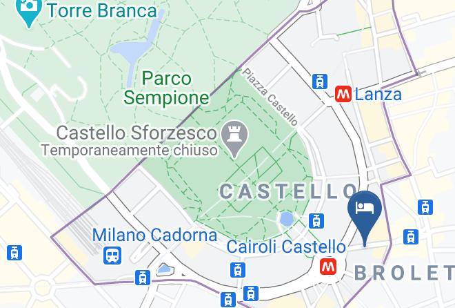 Milan - Unahotels Cusani Milano Maps