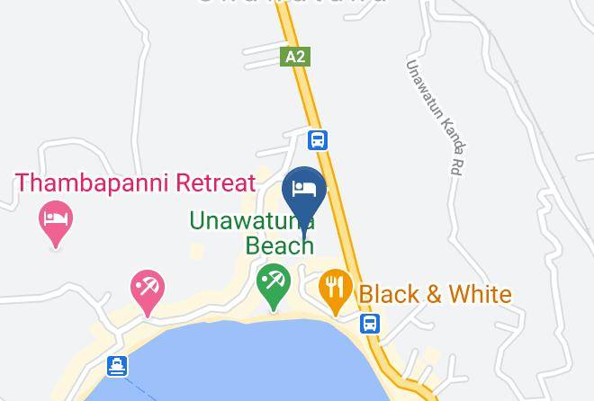 Unawatuna Nor Lanka Hotel Map