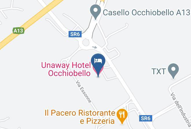 Rovigo - Unaway Hotel Occhiobello Maps
