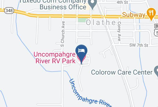 Montrose - Uncompahgre River Rv Park Maps
