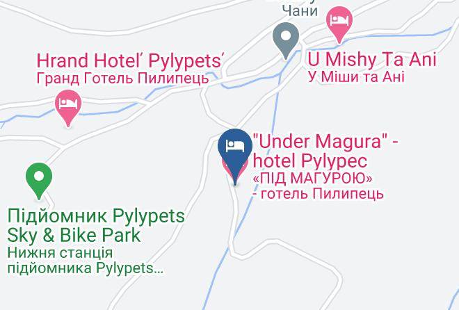 Mizhhirya Raion - Under Magura Hotel Pylypec Maps