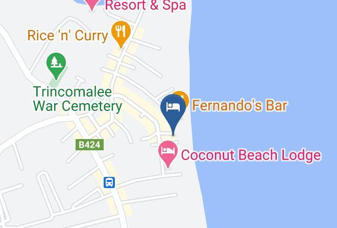 Trincomalee - Under Water Safaris & Resort Maps