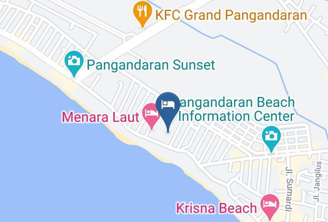 Pangandaran Regency - Uni Beach Hotel Maps