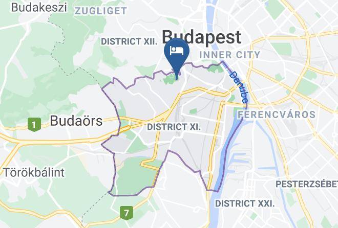 Budapest Sashegy - Unikum Panzio Maps