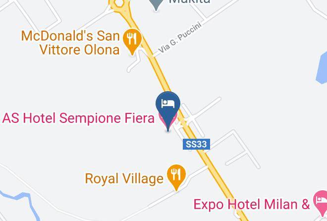 Milan - As Hotel Sempione Fiera Maps