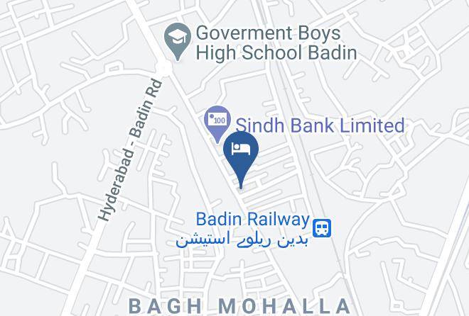 Karachi - United Hotel Badin Maps