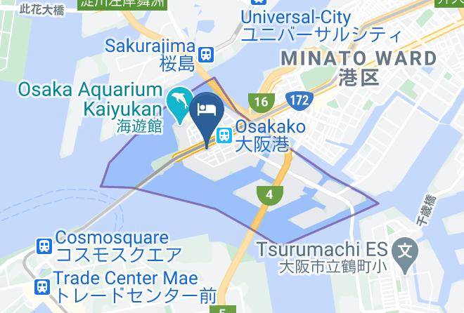 Osaka City Minato Ward - Universal Bay Condominium Maps