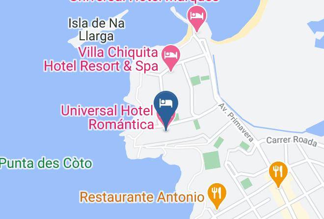 Universal Hotel Romantica Map