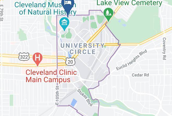 Cuyahoga - University Circle Bed And Breakfast Maps