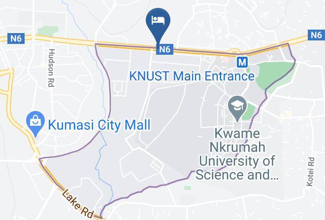 Kumasi - University Hotel Maps
