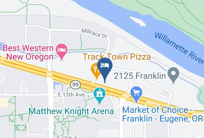 Lane - University Inn & Suites Eugene Maps