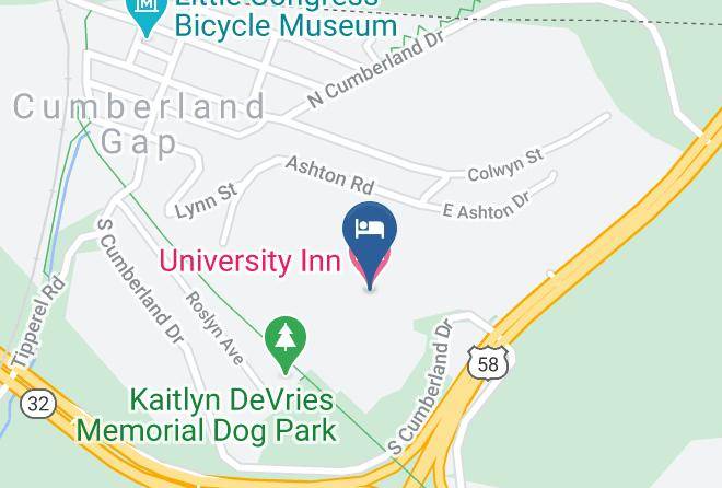 University Inn Map