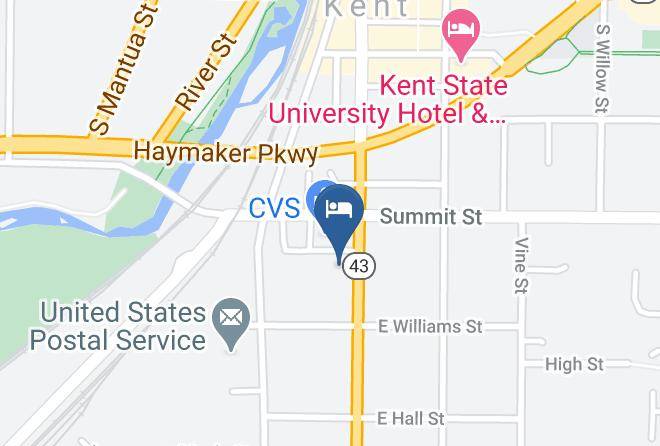 University Inn Map