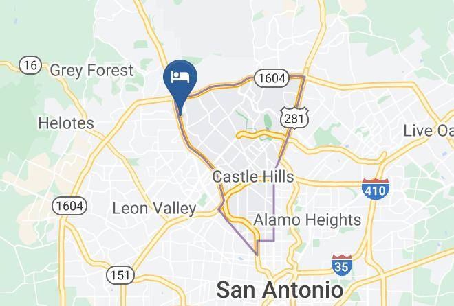Bexar - University Inn & Suites San Antonio Maps