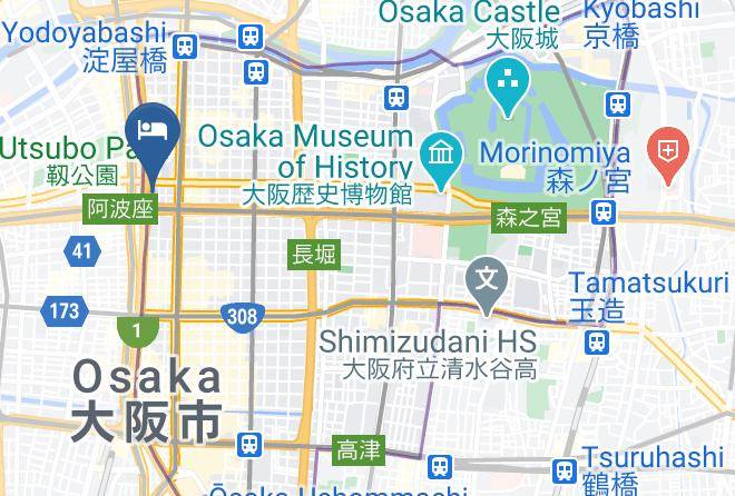 Osaka City Chuo Ward - Unizo Inn Express Osaka Minamihommachi Maps