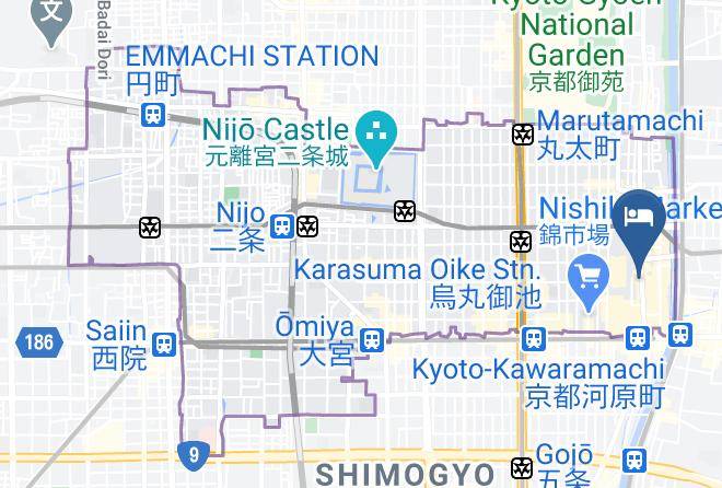 Kyoto City Nakagyo Ward - Unizo Inn Kyoto Kawaramachi Shijo Maps